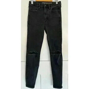 American Eagle Distressed High Waisted Stretch Jeans